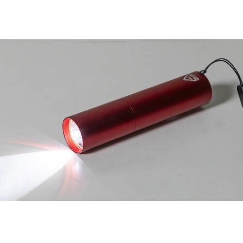 Chargelight Tone Oplaadbare Zaklamp Van Gerecycled Aluminium Rood