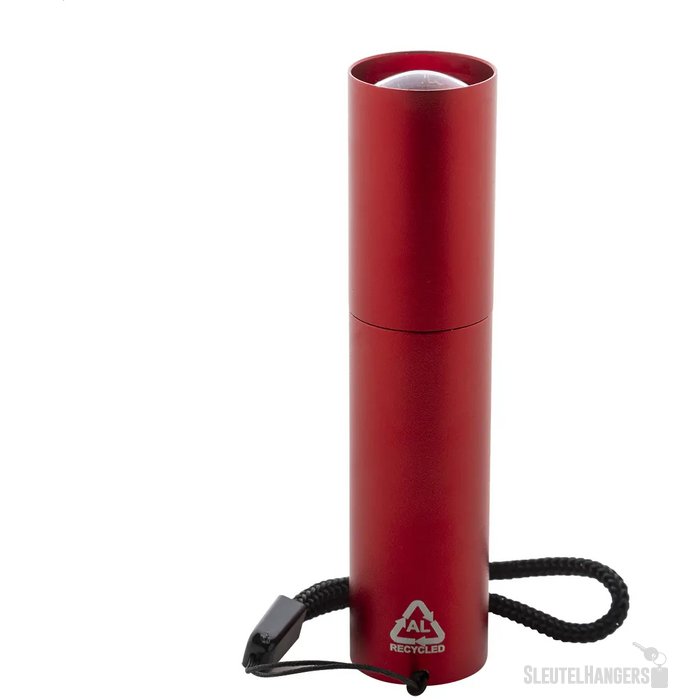 Chargelight Tone Oplaadbare Zaklamp Van Gerecycled Aluminium Rood