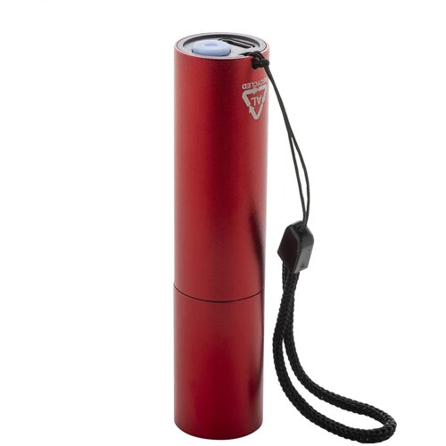 Chargelight Tone Oplaadbare Zaklamp Van Gerecycled Aluminium Rood