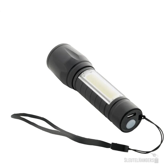 Chargelight Zoom Oplaadbare Zaklamp Zwart