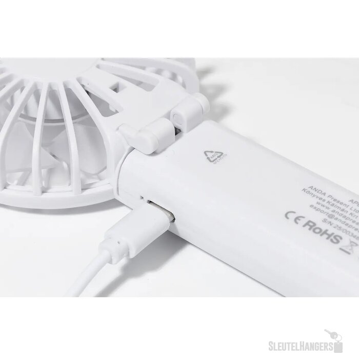 Chilly Rabs Oplaadbare Handventilator Wit