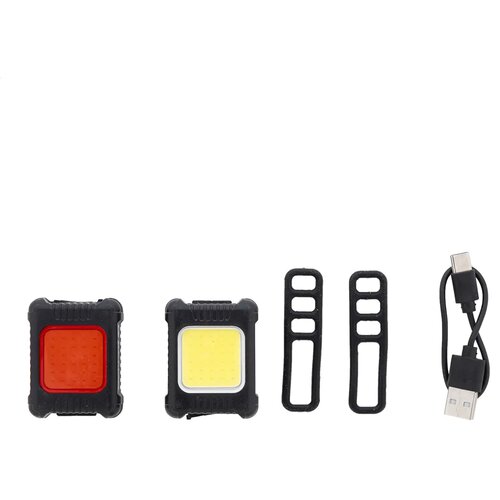 Cobik Oplaadbare Fiets Lichtset Zwart