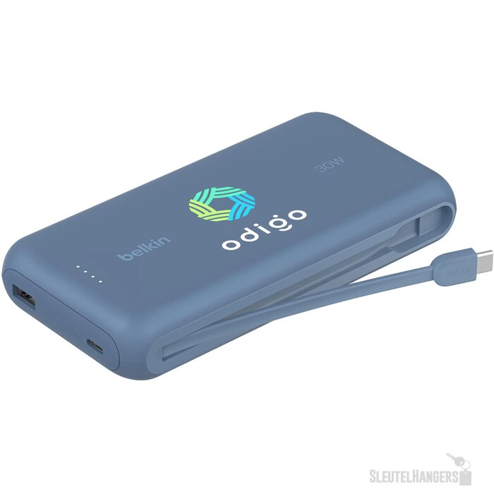 Belkin Boostcharge Powerbank 20K Integrated Cable Blauw