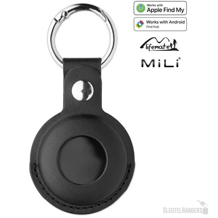 Smart find my locator Lifemate in pu case zwart
