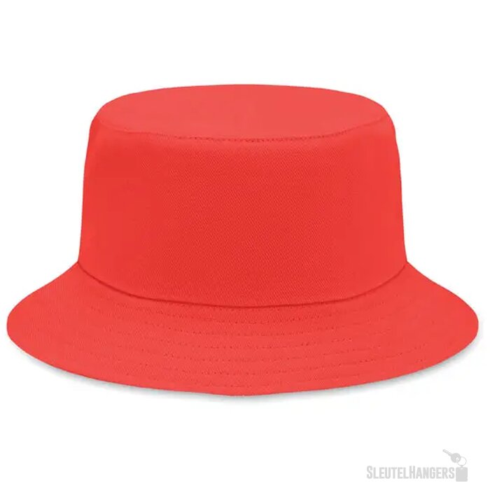 Zonne-vissershoed katoen 260g Monti rood