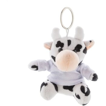Cowfob Pluche Koe Sleutelhanger Wit Cowfob Pluche Koe Sleutelhanger Wit