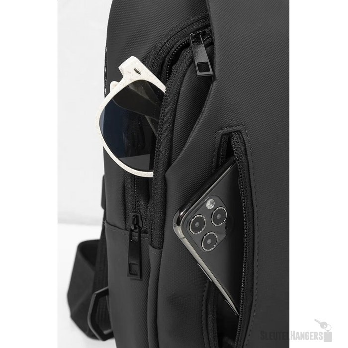 Crobud Rpet Crossbody Tas Zwart