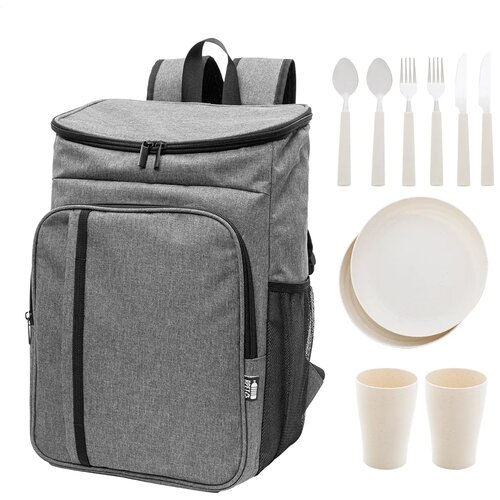 Duonic Rpet Koelere Picknick Rugzak Donker Grijs