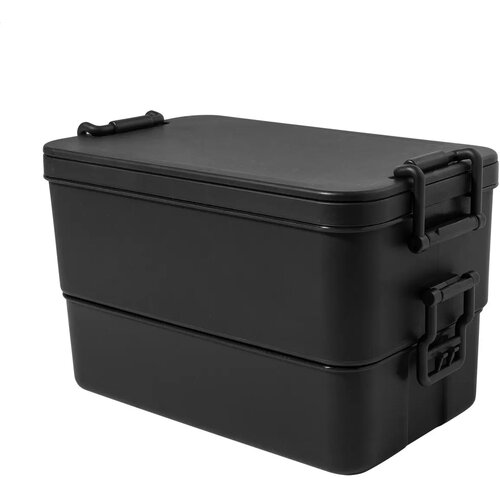 Duplox Stapelbare Lunchbox Zwart