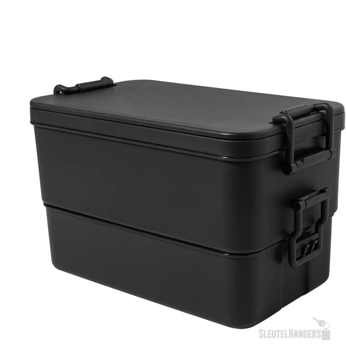 Duplox Stapelbare Lunchbox Zwart