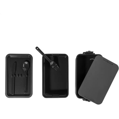 Duplox Stapelbare Lunchbox Zwart