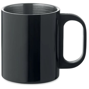 Dubbelwandige mok 300 ml Taniss zwart