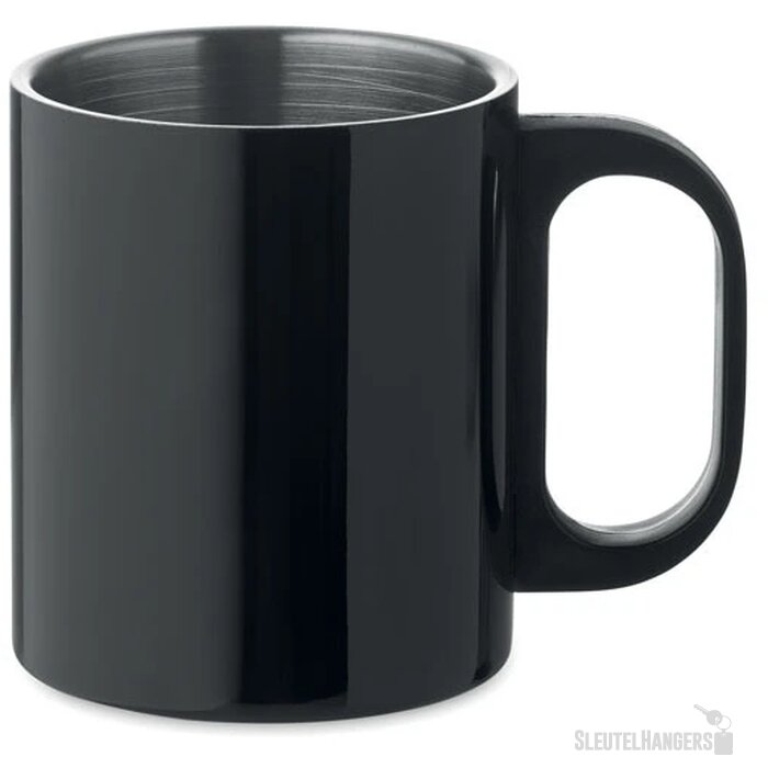Dubbelwandige mok 300 ml Taniss zwart