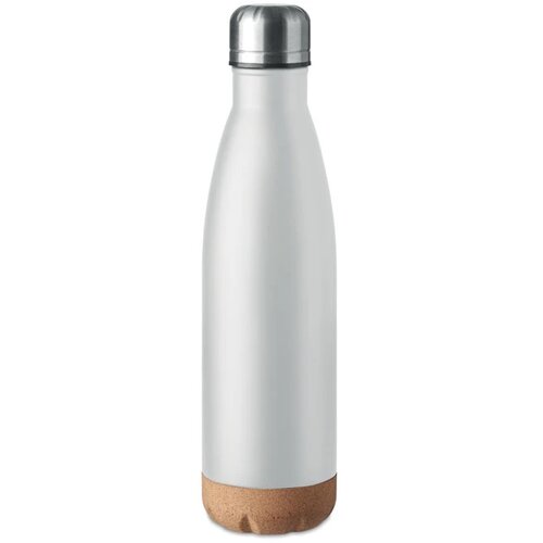 Dubbelwandige fles 500 ml Aspen cork wit 500 ml
