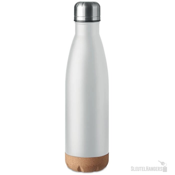 Dubbelwandige fles 500 ml Aspen cork wit