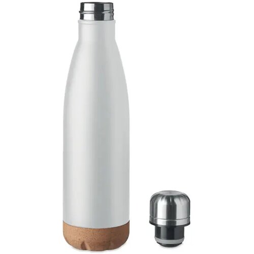 Dubbelwandige fles 500 ml Aspen cork wit 500 ml