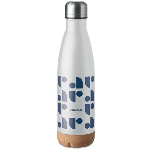 Dubbelwandige fles 500 ml Aspen cork wit 500 ml