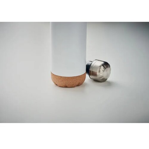 Dubbelwandige fles 500 ml Aspen cork wit 500 ml