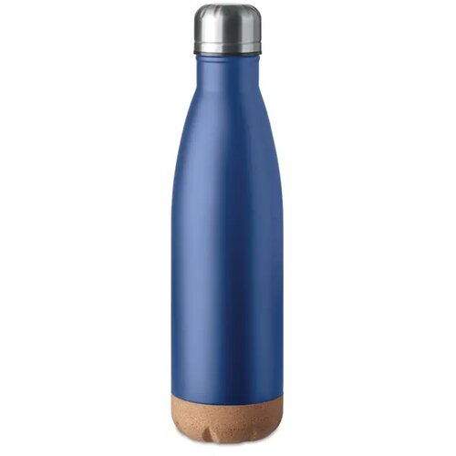 Dubbelwandige fles 500 ml Aspen cork blauw 500 ml