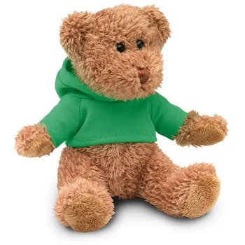 Teddybeer met sweatshirt Johnny groen Teddybeer met sweatshirt Johnny groen
