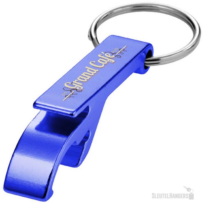 Sleutelhanger met fles- en blikopener Blauw