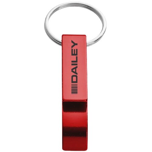 Sleutelhanger met fles- en blikopener Rood