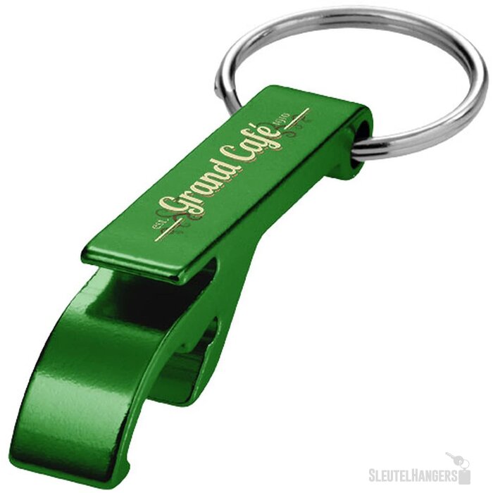 Sleutelhanger met fles- en blikopener Groen