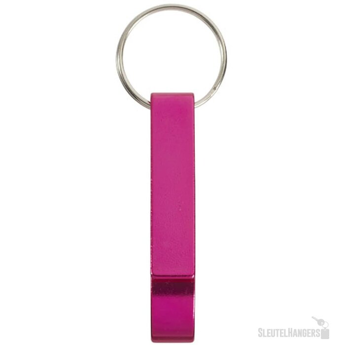 Sleutelhanger met fles- en blikopener Roze