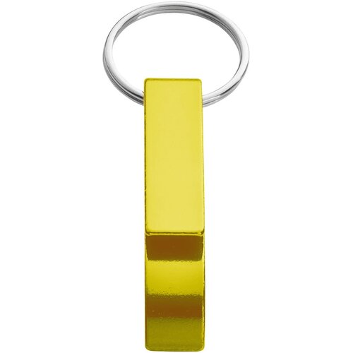 Sleutelhanger met fles- en blikopener Goud