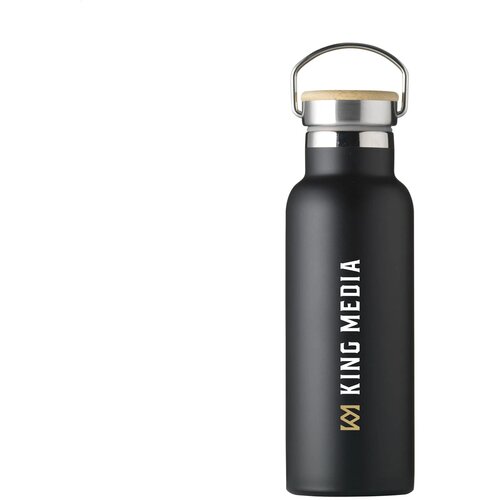 Nordvik Rcs Recycled Steel 500 Ml Drinkfles Zwart 500 ml