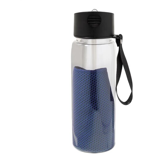 Fitmax Rpet Sportfles Met Handdoek Blauw