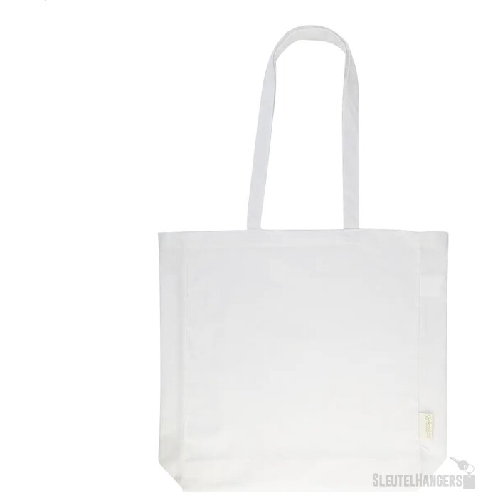 Guspex Hue Gerecyclede Katoenen Boodschappen Tas Wit