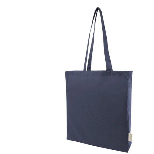 Guspex Hue Gerecyclede Katoenen Boodschappen Tas Donker Blauw