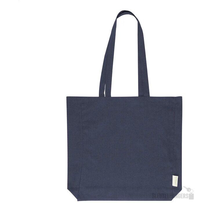 Guspex Hue Gerecyclede Katoenen Boodschappen Tas Donker Blauw