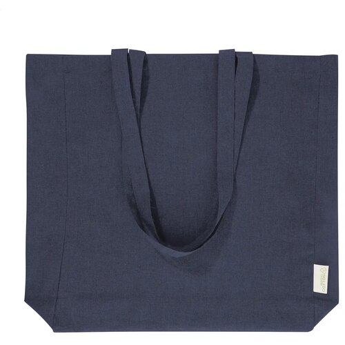 Guspex Hue Gerecyclede Katoenen Boodschappen Tas Donker Blauw