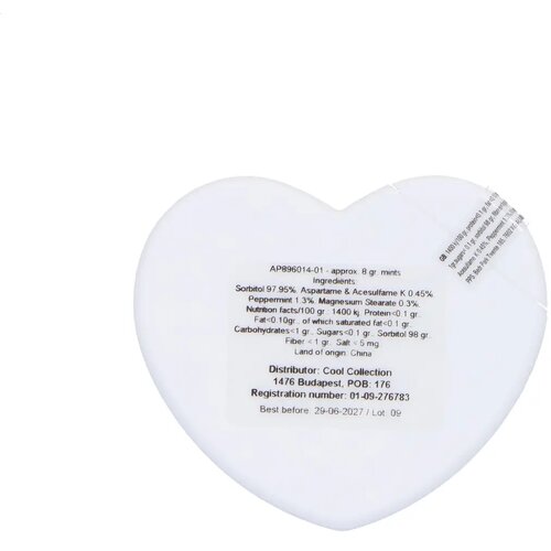 Heartmint Mint Dispenser Wit