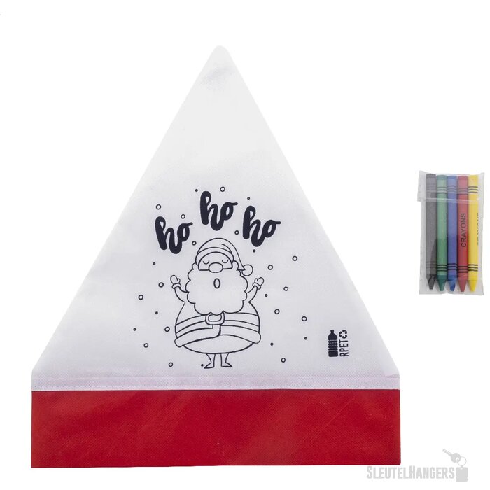 Julfar Hat Kleur Santa Hoed Wit