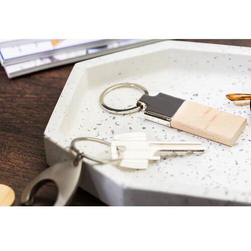 Lignum Sleutelhanger Natuurlijk