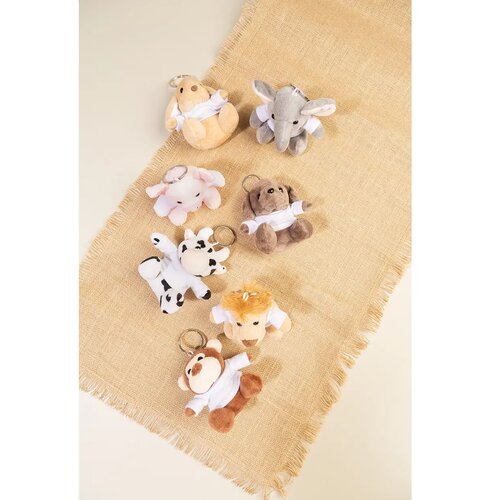 Liofob Pluche Leeuw Sleutelhanger Bruin