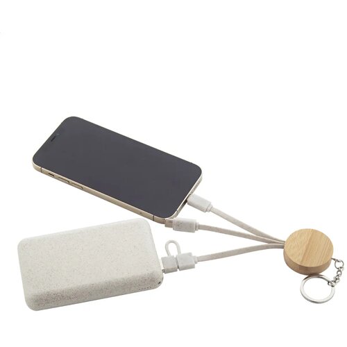 Mugory Sleutelhanger Met Usb-Oplaadkabel Natuurlijk
