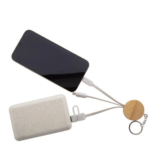Mugory Sleutelhanger Met Usb-Oplaadkabel Natuurlijk