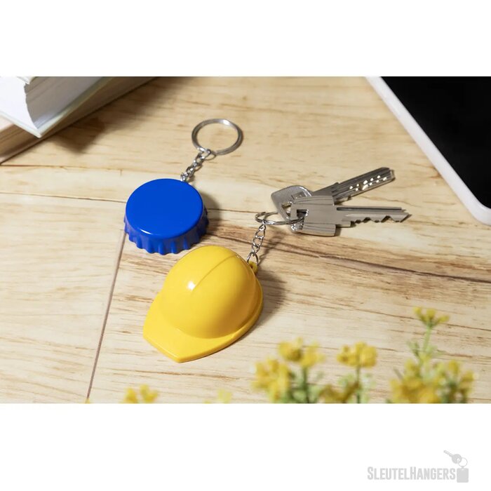 Popcap Rabs Flesopener Sleutelhanger Blauw