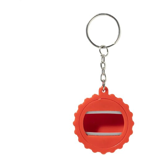 Popcap Rabs Flesopener Sleutelhanger Rood