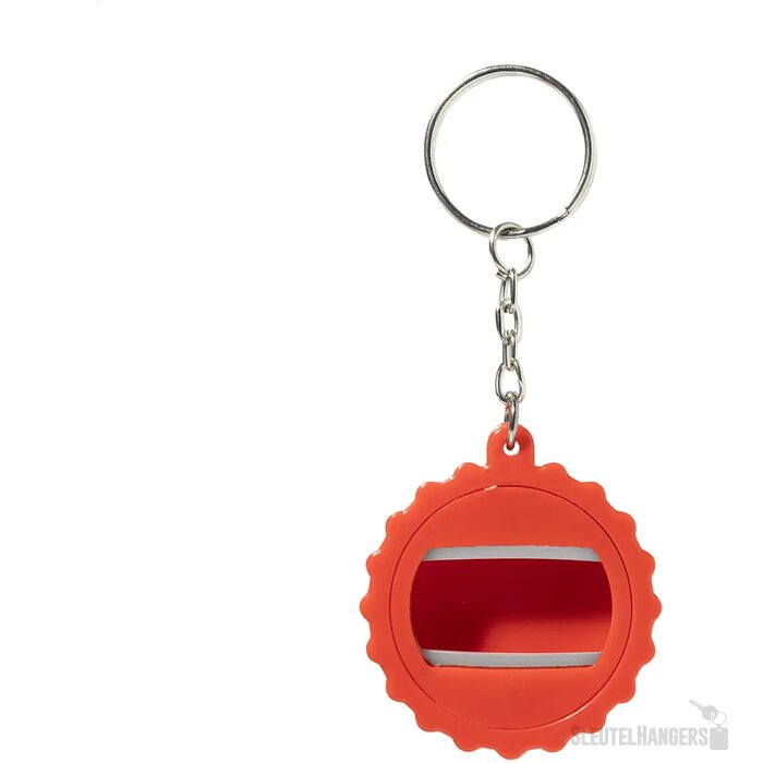 Popcap Rabs Flesopener Sleutelhanger Rood
