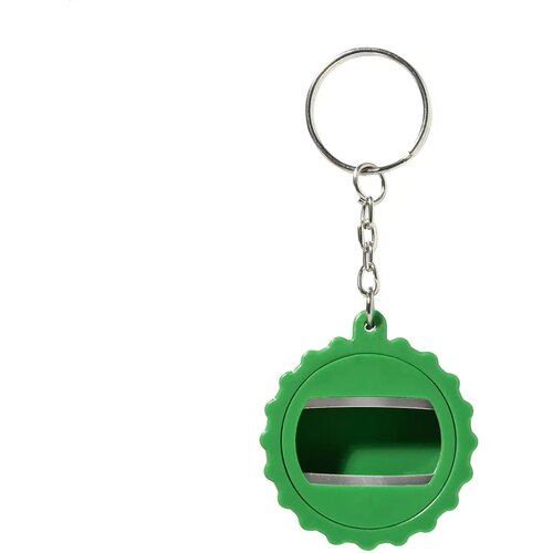 Popcap Rabs Flesopener Sleutelhanger Donker Groen