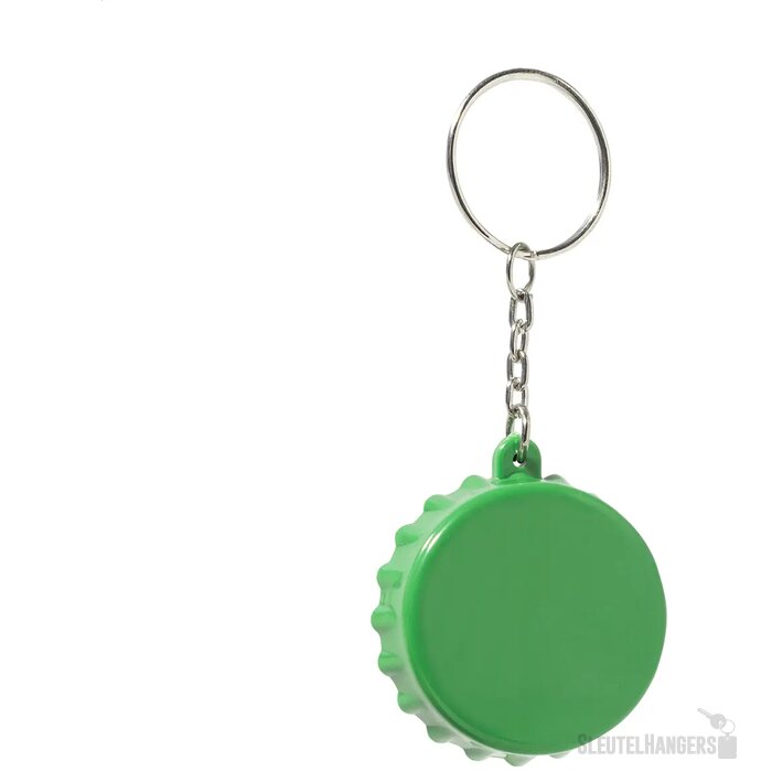 Popcap Rabs Flesopener Sleutelhanger Donker Groen