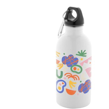 Pressuto Fles Van Gerecycled Roestvrij Staal Wit