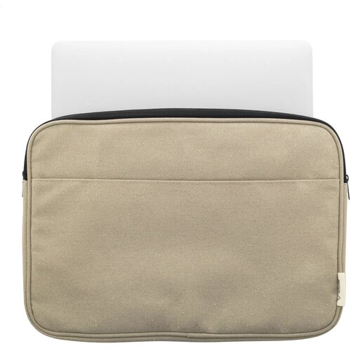 Rebyss Comp Laptoptas Van Gerecycled Canvas Beige