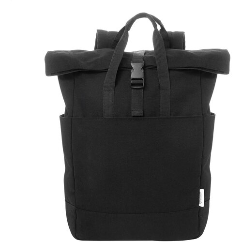 Rebyss Roll Rugzak Van Gerecycled Canvas Zwart