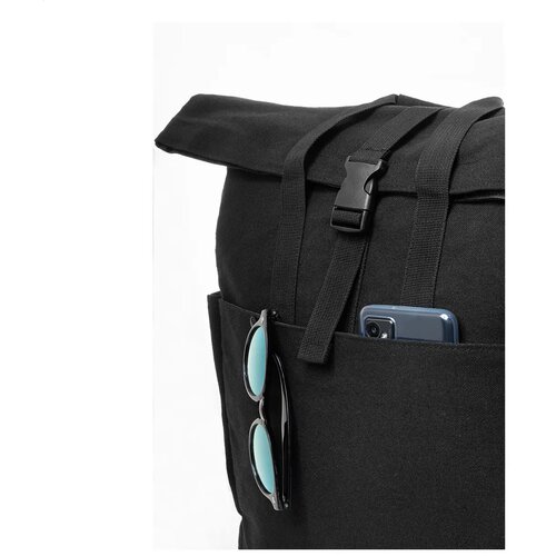 Rebyss Roll Rugzak Van Gerecycled Canvas Zwart